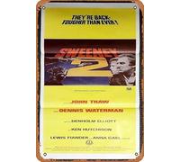 Zuhhgii Retro Tin Sign THE SWEENEY 2 Original Daybill Movie Poster Dennis Waterman John Thaw Retro of Classic Old Film Poster Metal Sign TV Bar Man Cave Wall Decor 8x12 Inches.