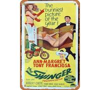 Zuhhgii Retro Tin Sign THE SWINGER Original Daybill Movie Poster Ann-Margret Anthony Franciosa Retro of Classic Old Film Poster Metal Sign TV Bar Man Cave Wall Decor 8x12 Inches.