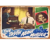 Zuhhgii Retro Tin Sign THE TRUTH ABOUT MURDER Lobby Card 5 RKO Film Noir Bonita Granville Morgan Conway Retro of Classic Old Film Poster Metal Sign TV Bar Man Cave Wall Decor 8x12 Inches.