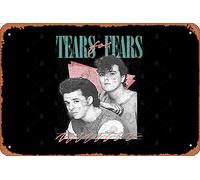 Zuhhgii Retro Tin Sign Vintage Faded-Style 80s Tears For Fears Design Vintage Funny Novelty Metal Signs Man Cave Humorous Signs Movies Music Bar Art Poster Retro Print Wall Decor Garage Gifts 12x8