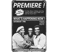 Zuhhgii Retro What's Happening Now! Movie Metal Tin Sign Print Vintage Film Television Poster Signs Kitchen Wall Decor Garage Man Cave Office Funny Karaoke Bar Decorations Art Poster Gift 8x12Inch Tin