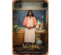 Zuhhgii Roald Dahl's Matilda (Lashana Lynch,Miss Honey) Movie Poster Tin Sign Film Movie Cinema Theater 8x12 inches - Vintage Metal Tin Sign for Home Bar Pub Garage Decor Gifts