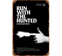 Zuhhgii Run With The Hunted (John Swab) Movie Poster Tin Sign Film Movie Cinema Theater 8x12 inches - Vintage Metal Tin Sign for Home Bar Pub Garage Decor Gifts