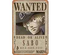 Zuhhgii Sabo Bounty Funny Vintage Tin Sign Wall Anime Cartoon Poster Retro Iron Painting Metal Plaque for Bar Cafe Garage Home Gift Birthday Wedding 12x8 inch.