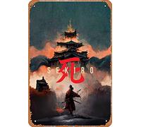 Zuhhgii Sekiro Funny Vintage Tin Sign Wall Anime Cartoon Poster Retro Iron Painting Metal Plaque for Bar Cafe Garage Home Gift Birthday Wedding 12x8 inch.