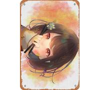 Zuhhgii Shinonome Ena, Cute, Black Hair, Project Sekai Colorful Stage - 8 X 12 Inch Retro Tin Sign