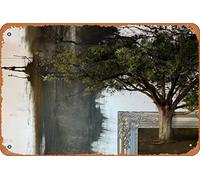 Zuhhgii Sideways Tree Abstract and Surreal Sci-fi Nature and Landscapes Metal Tin Sign - 8x12 Vintage Look Poster Wall Decor Plaque
