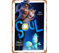 Zuhhgii Soul (Jamie Foxx,Pixar) Movie Poster Tin Sign Film Movie Cinema Theater 8x12 inches - Vintage Metal Tin Sign for Home Bar Pub Garage Decor Gifts