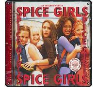 Zuhhgii Spice Girls - Girl Power Interview: An Interview With Spice Girls Metal Signs Vintage Rock Music Wall Decor Man Cave Tin Sign Gym Pool Bar Bathroom Yard Garage Pub Plaque Poster Wall Art Sign