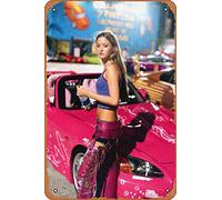 Zuhhgii Suki 2 Fast 2 Furious Poster Retro Metal Tin Sign Wall Decor Funny Vintage Tin Sign Art Wall Decor Plaque Poster for Music Cafe Bar Restaurant Supermarket Shop Film Best Gifts Idea 8x12 Inches
