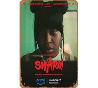 Zuhhgii Swarm (Dominique Fishback,Donald Glover) TV Poster Tin Sign Movie Cinema Theater 8x12 inches - Vintage Film Music Metal Tin Sign for Home Bar Pub Garage Decor Gifts