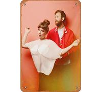 Zuhhgii Sylvan Esso (Amelia Meath,Nick Sanborn) Music Poster Tin Sign Movie Cinema Theater 8x12 inches - Vintage Film Music Metal Tin Sign for Home Bar Pub Garage Decor Gifts