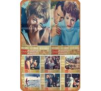 Zuhhgii The Americanization Of Emily Movie Poster Retro Film Tin Sign Cafe Restaurant Home Wall Retro Club Restaurant Man Cave Gift Vintage Metal Sign 12x8 inch.