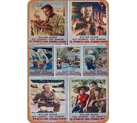 Zuhhgii The Bridge on the River Kwai Movie Poster Retro Film Tin Sign Cafe Restaurant Home Wall Retro Club Restaurant Man Cave Gift Vintage Metal Sign 12x8 inch.