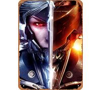 Zuhhgii The Classic Arcade Video Game Poster Metal Tin Sign Metal Gear Rising Gaming And Movie Wall Art Decor Tin Sign-8x12inch