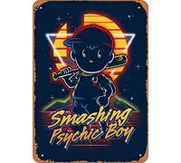 Zuhhgii The Classic Arcade Video Game Poster Metal Tin Sign Retro Smashing Psychic Boy Retro Smash Bros Fighters Wall Art Decor Tin Sign-8x12inch