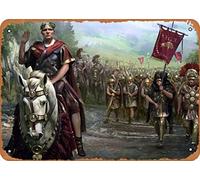 Zuhhgii The Classic Arcade Video Game Poster Metal Tin Sign Total War Rome 2 Caesar Various Games Wall Art Decor Tin Sign-8x12inch