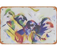Zuhhgii The Dead Presidents Abstract and Surreal Metal Tin Sign - 8x12 Vintage Look Poster Wall Decor Plaque