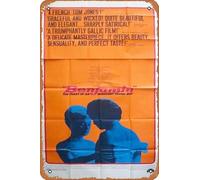 Zuhhgii The Diary of an Innocent Boy Movie Poster Retro Film Tin Sign Cafe Restaurant Home Wall Retro Club Restaurant Man Cave Gift Vintage Metal Sign 12x8 inch.