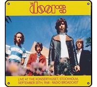 Zuhhgii The Doors - Live At The Konserthuset, Stockholm, September 20th, 1968 Radio Broadcast Metal Signs Vintage Rock Music Wall Decor Man Cave Tin Sign Gym Pool Bar Bathroom Yard Garage Pub Plaque