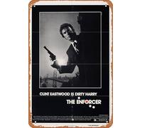 Zuhhgii The Enforcer Movie Poster Retro Film Tin Sign Cafe Restaurant Home Wall Retro Club Restaurant Man Cave Gift Vintage Metal Sign 12x8 inch.