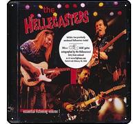 Zuhhgii The Hellcasters - Essential Listening Volume 1 Metal Signs Vintage Rock Music Wall Decor Man Cave Tin Sign Gym Pool Bar Bathroom Yard Garage Pub Plaque Poster Wall Art Sign 12x12 Inch