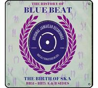 Zuhhgii The History Of Blue Beat: The Birth Of Ska BB51-BB75 A & B Sides Metal Signs Vintage Rock Music Wall Decor Man Cave Tin Sign Gym Pool Bar Bathroom Yard Garage Pub Plaque Poster Wall Art Sign