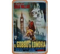 Zuhhgii The Hunchback of Soho Movie Poster Retro Film Tin Sign Cafe Restaurant Home Wall Retro Club Restaurant Man Cave Gift Vintage Metal Sign 12x8 inch.