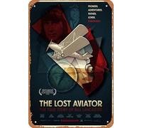 Zuhhgii The Lost Aviator movie poster Vintage Movie Poster Tin Sign,Classic Film Wall Decor Art Painting Poster Musical Bar Pub Cafe Kitchen Bathroo Karaoke Retro Metal Sign Art 8x12 inch.