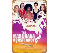 Zuhhgii The Marijuana Conspiracy (Morgan Kohan,Brittany Bristow) Movie Poster Tin Sign Film Movie Cinema Theater 8x12 inches - Vintage Metal Tin Sign for Home Bar Pub Garage Decor Gifts