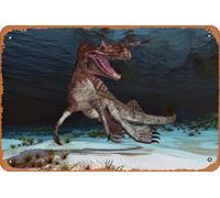 Zuhhgii The Monster of Loch Ness Magic and Fantasy Animals and Creatures Nature and Landscapes Metal Tin Sign - 8x12 Vintage Look Poster Wall Decor Plaque
