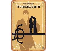 Zuhhgii The Princess Bride Minimal Movie Poster Metal Tin Sign Vintage Wall Decor for Home Gate Bars Restaurants Cafes Store Pubs Sign Gift Metal Sign 8x12Inch