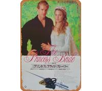 Zuhhgii The Princess Bride Movie Poster Retro Film Tin Sign Cafe Restaurant Home Wall Retro Club Restaurant Man Cave Gift Vintage Metal Sign 12x8 inch.