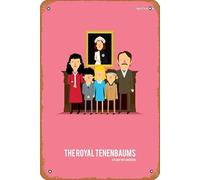 Zuhhgii The Royal Tenenbaums Retro Metal Sign Vintage Kitchen Signs Garage Man Cave Wall Decor Funny 8x12 Inch Gift Bar Decorations Art Poster Tin Sign.
