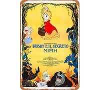 Zuhhgii The Secret of NIMH (#4 of 4) 1982 Wall Art Decor Metal Sign Bar Gift Wall Art Decor Tin Sign - 8x12inch.