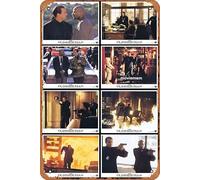 Zuhhgii Tin Sign Retro THE GLIMMER MAN Original Lobby Card Set Steven Seagal Keenen Ivory Wayans Bob Gunton Movie Tin Sign Poster,Retro Vintage Metal Classic Film and Television Poster Bar Club Movie