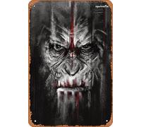 Zuhhgii Tin Sign Vintage Dawn of the Planet of the Apes Funny Classic Musical Bar Pub Cafe Wall Kitchen Bathroo Poster Karaoke Retro Decor Art Home Decoration Metal Sign 8x12 inch