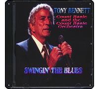 Zuhhgii Tony Bennett, Count Basie & The Count Basie Orchestra - Swingin' The Blues Metal Signs Vintage Rock Music Wall Decor Man Cave Tin Sign Gym Pool Bar Bathroom Yard Garage Pub Plaque Poster Wall