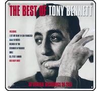 Zuhhgii Tony Bennett - The Best Of Tony Bennett Metal Signs Vintage Rock Music Wall Decor Man Cave Tin Sign Gym Pool Bar Bathroom Yard Garage Pub Plaque Poster Wall Art Sign 12x12 Inch
