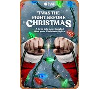 Zuhhgii Twas The Fight Before Christmas (Documentary,Apple Tv) Movie Poster Tin Sign Film Movie Cinema Theater 8x12 inches - Vintage Metal Tin Sign for Home Bar Pub Garage Decor Gifts