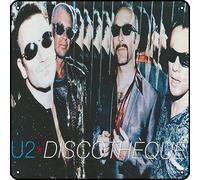 Zuhhgii U2 - Discotheque (3 Track EP) Metal Signs Vintage Rock Music Wall Decor Man Cave Tin Sign Gym Pool Bar Bathroom Yard Garage Pub Plaque Poster Wall Art Sign 12x12 Inch