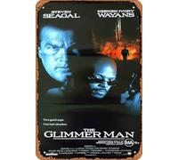 Zuhhgii Vintage Classic Movie Poster Tin Sign THE GLIMMER MAN Original Daybill Movie Poster Steven Seagal Retro Metal Film TV Poster Gift Karaoke Bar Pub Club Decorative Wall Plates Man Cave Home