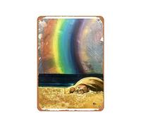 Zuhhgii Vintage Metal Poster - Alicia Jones Sleepy Seal On The Beach Tin Sign 12 X 8 Inches Suitable for Wall Decoration of Bar,Cafe,Garage,Man CAVE