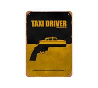 Zuhhgii Vintage Metal Poster - HDMI2K Taxi Driver - Minimal Alternative Movie Poster Tin Sign 12 X 8 Inches Suitable for Wall Decoration of Bar,Cafe,Garage,Man CAVE