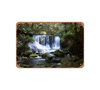 Zuhhgii Vintage Metal Poster - Ken Griffiths Russell Falls Tasmania 97 2350 Tin Sign 12 X 8 Inches Suitable for Wall Decoration of Bar,Cafe,Garage,Man CAVE