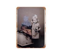 Zuhhgii Vintage Metal Poster - Milica Tepavac Imaginary Friend Tin Sign 12 X 8 Inches Suitable for Wall Decoration of Bar,Cafe,Garage,Man CAVE