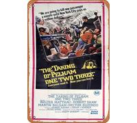 Zuhhgii Vintage Movie Poster Tin Sign THE TAKING OF PELHAM ONE TWO THREE Original AUSTRALIAN 3 Sheet Movie Poster Robert Shaw 123 Retro of Classic Old Film Poster Metal Sign TV Bar Wall Club