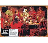 Zuhhgii Vintage Movie Poster Tin Sign THE TEN COMMANDMENTS Lobby Card 3 Yul Brynner Charlton Heston 1972r Retro of Classic Old Film Poster Metal Sign TV Bar Wall Club Restaurant Man Cave Wall