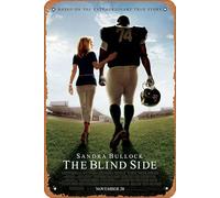 Zuhhgii Vintage The Blind Side movie poster Tin Sign,Television Poster Gift Wall Decor Art for Gift Film TV Karaoke Man Cave Musical Bars,Cafes,Bar Club,Pubs 8x12 inch Inch Metal Signs.
