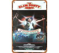 Zuhhgii Vintage Tin Sign THE SLIM DUSTY MOVIE Daybill Movie poster Australian Country Music Retro of Classic Old Film Poster Metal Sign TV Bar Man Cave Wall Decor 8x12 Inches.